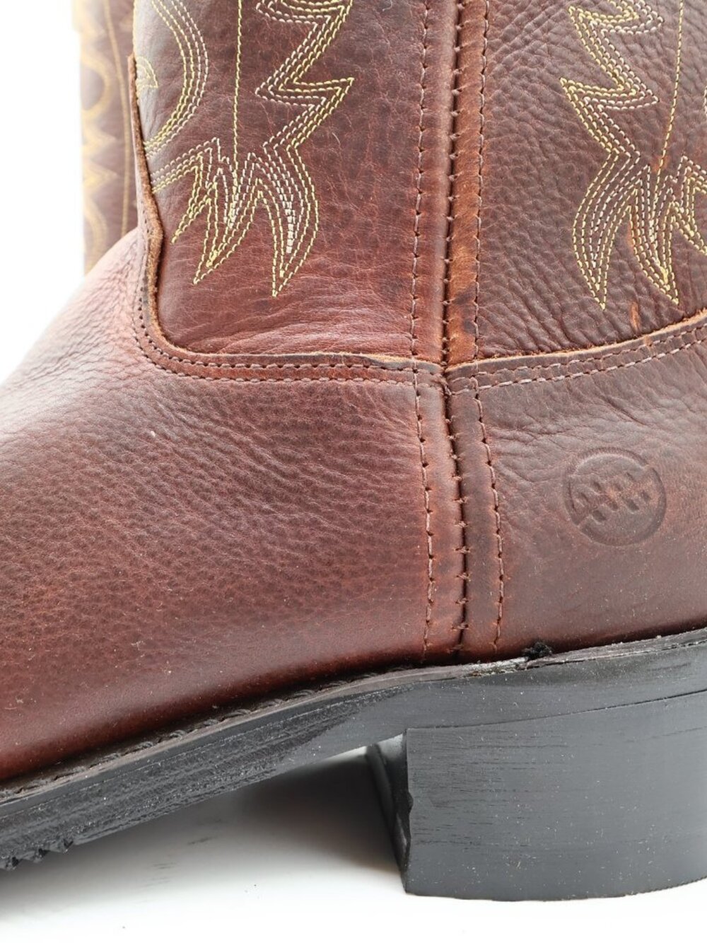 Double-H Boots Mens 8.5 D USA Leather Work Western Cowboy Boots NIB 3269 - Picture 5 of 16